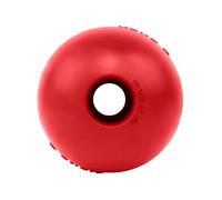 KONG Ball with Hole - Durable Dog Fetch Toy for Training, Interactive Playtime & More - Classic Natural Rubber Ball - Red - for Large/X-Large Dogs