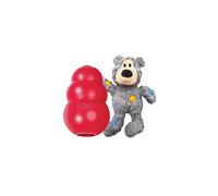 KONG - Classic and Wild Knots Bear - Dog Chew Toy and Stuffed Dog Rope Toy - for Small Dogs