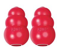 KONG Classic Stuffable Dog Toy - Fetch & Chew Toy for Dogs - Treat-Filling Capabilities & Erratic Bounce for Extended Play Time - Durable Natural Rubber Material - for Extra Large Dogs (Pack of 2)