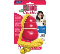 KONG Classic with Rope Dog Toy, Large