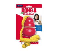 KONG Classic with Rope Toy for Dogs - Red - Large