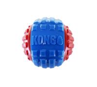KONG CoreStrength Rattlez Ball Dog Toy Blue/Red Large