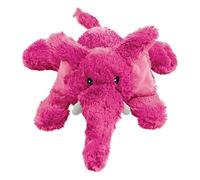 KONG - Cozie Elmer Elephant - Indoor Cuddle Squeaky Plush Dog Toy - For Small Dogs