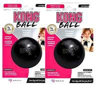 KONG Extreme Ball Dog Toy - Medium/Large, Black x 2