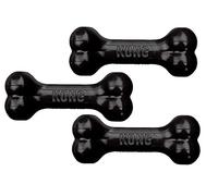 KONG Extreme Goodie Bone Dog Toy - Medium, Black x 3