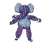 KONG Floppy Knots Elephant Dog Toy M/L | Durable Rope Plush Squeaky Dog Toy 36cm
