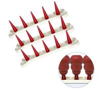 Kong Freezer Holder - Compatible with Kong Dog Toys (XS, S, M, L, XL), Stuffable Dog Chew Stand (Three Pack - White & Red)