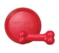 KONG - Goodie Bone and Flyer - Durable Rubber Chew Bone and Flying Disc - for Small Dogs