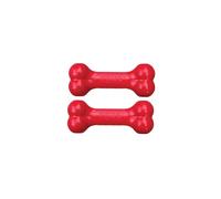 KONG Goodie Bone - Classic Durable Natural Rubber Dog Bone Supports Mental Engagement - Treat Dispensing - Red - for Small Dogs (Pack of 2)