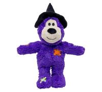 KONG Halloween Wild Knots Witch Bear Dog Toy - Rope and Plush Squeaky Toy, Purple, Medium/Large