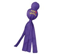 KONG Halloween Wubba Monster Dog Toy - Squeaky Tug and Fetch Toy with Durable Cover, Floppy Legs, Purple, Large