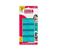 KONG HandiPOD Dog Poop Bag Refills - 60 Durable Tie-Handle Waste Bags (4 Rolls) | Thick, Leak-Resistant Cleanup Bags for Dog Walkers | Regular Size Pet Waste Refill Bags