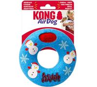 KONG Holiday AirDog Dog Toy - Squeaky Tennis Ball Material, Non-Abrasive Felt Gentle on Teeth (Donut)