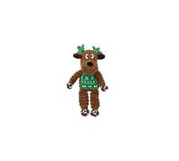 KONG - Holiday Floppy Knots Reindeer - Internal Knotted Ropes and Minimal Stuffing for Less Mess - For Small/Medium Dogs
