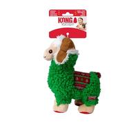 KONG Holiday Sherps Llama Dog Toy - Soft Plush Christmas Cuddle Toy with Double Layers, Crinkle & Squeaker for Indoor Play and Snuggles