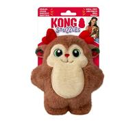 KONG Holiday Snuzzles Dog Toy - Plush Seasonal Characters, Full-Body Squeaker, Soft Holiday Cuddle Toy for Indoor Play (Reindeer, Small)