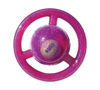 KONG - Jumbler Disc - Interactive Fetch Dog Toy with Tennis Ball - For Medium/Large Dogs (Assorted Colors)