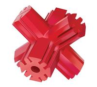 KONG Jump'N Jack - Dog Toy for Chewing & Dental Health - Made of Natural Rubber - For Medium Dogs
