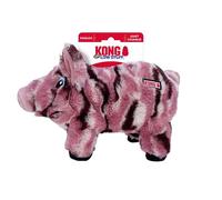 KONG Low Stuff Stripes Plush Dog Toy for All Sized Dog Breeds (Pig)