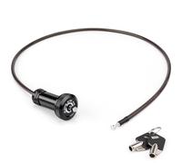 KONG MING CAR Bike Cable Lock - Handlebar End Bike Lock Cable - Bike Chain Lock Bicycle Helmet Cable Lock Anti Theft for Mountain/Road Bike Bars (Black)