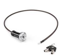 KONG MING CAR Bike Cable Lock - Handlebar End Bike Lock Cable - Bike Chain Lock Bicycle Helmet Cable Lock Anti Theft for Mountain/Road Bike Bars (Silver)