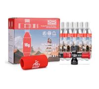 KONG MING CAR CO2 Cartridges with Thread, 16g/25g CO2 Cartridges with Thread Connection for All CO2 Bicycle Tyre Fillers, CO2 Pump for Road Bikes and Mountain Bikes (16G-6PCS-IF)
