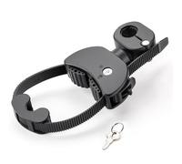 KONG MING CAR Lockable Bicycle Frame Holder for Bicycle Carrier - Adjustable Strap, Aluminium, Universal for E-Bike & Bicycle, for U-shaped Tubes Diameter 2.5-3 cm (Short(12 cm)