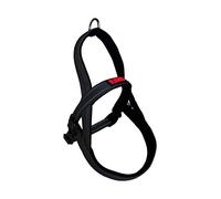 KONG Norwegian Dog Harness, Black, Dog Harness with Neoprene Padding, Reflective Chest Harness, Adjustable Safety Harness, Anti-Pull Harness for Dogs, Size L