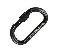 KONG Oval anodized carabiner (Black)