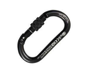 KONG Oval anodized carabiner (Black)