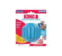 KONG Puppy Activity Ball Dog Toy, Medium, Blue/Pink