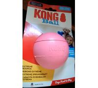 Kong Puppy Ball. Medium/Large 13-30kg. Natural Teething Rubber. Pink. New