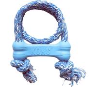 KONG Puppy Goodie Bone with Rope Teething Rubber Dog Toy Extra Small Puppies