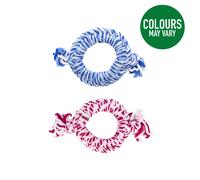 KONG Puppy Rope Ring Assorted Dog Toy - Medium