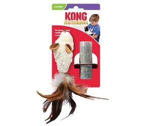 KONG - Refillables Feather Mouse Catnip Toy - North American Premium Catnip