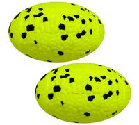 KONG Reflex Ball Dog Toy - Lightweight Durable Bouncy Fetch Toy - High-Bounce Floats for Water Play (Medium/Large Football 2 Pack)