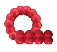 KONG Ring & Goodie Ribbon - Durable Rubber Dog Toys - Ring Chew Toy for Dog Dental Health - Treat Dispensing Rubber Bone Toy - Engaging KONG Rubber Do