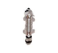 KONG Scrunch Knots Raccoon Plush Rope Squeaky Dog Toy S/M