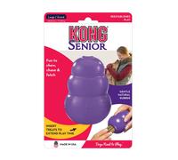 KONG Senior - Dog Toy with Gentle Natural Rubber - Durable Dog Toy for Older Dogs - Use Treats with Stuffable Chew Toy - Treat Toy for Chewing &