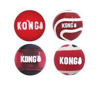KONG Signature Assorted Balls for Fetch and Retrieving (Medium (4 Pack))