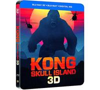 Kong Skull Island Steelbook Blu-ray 3D + Blu-ray Limited Edition Bluray Steelbook Blu-ray Region Free (Import)