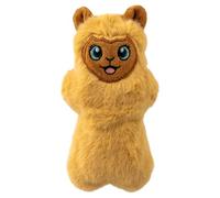 KONG Snuzzles Mini Dog Toy - Small Squeaky Plush Toy for Puppies & Small Dogs - Full-Body Squeaker for Gentle Chewing & Indoor Play (Llama)