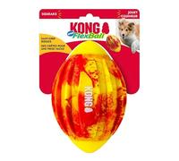 KONG Sport FlexBall - Durable, Bouncy Fetch Toy with Squeaker & Easy-Grip Ridges for Dogs (Medium (Football))