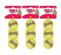 KONG Squeakair Dog Toy Tennis Ball - Medium, x 9