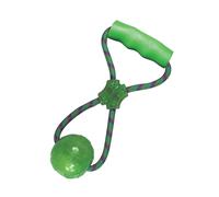 KONG - Squeezz Ball w/Handle - Strong Squeaky Dog Toy (Assorted Colours) - For Large Dogs