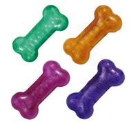 KONG Squeezz Crackle Bone Dog Toy - Assorted Colours - Medium