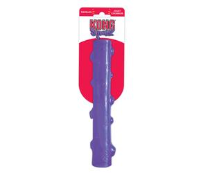 KONG - Squeezz Stick - Strong Squeaky Dog Toy Squeaks even if punctured - For Large Dogs (Assorted Colors)