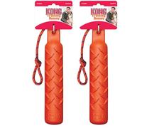 KONG Training Dummy Rope Bumper Dog Toy - Durable Floating Retriever for Fetch & Training - 2 Pack (Orange, Large)