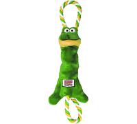 KONG - Tugger Knots Frog - Tug of War Dog Toy, Minimal Stuffing and Looped Ropes for added Strength - For Small/Medium Dogs