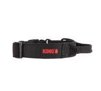 KONG Ultra Durable Padded Comfort Handle Dog Collar (Medium Black)